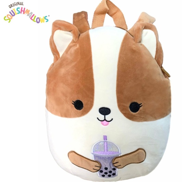 Regina the Corgi Backpack Squishmallow